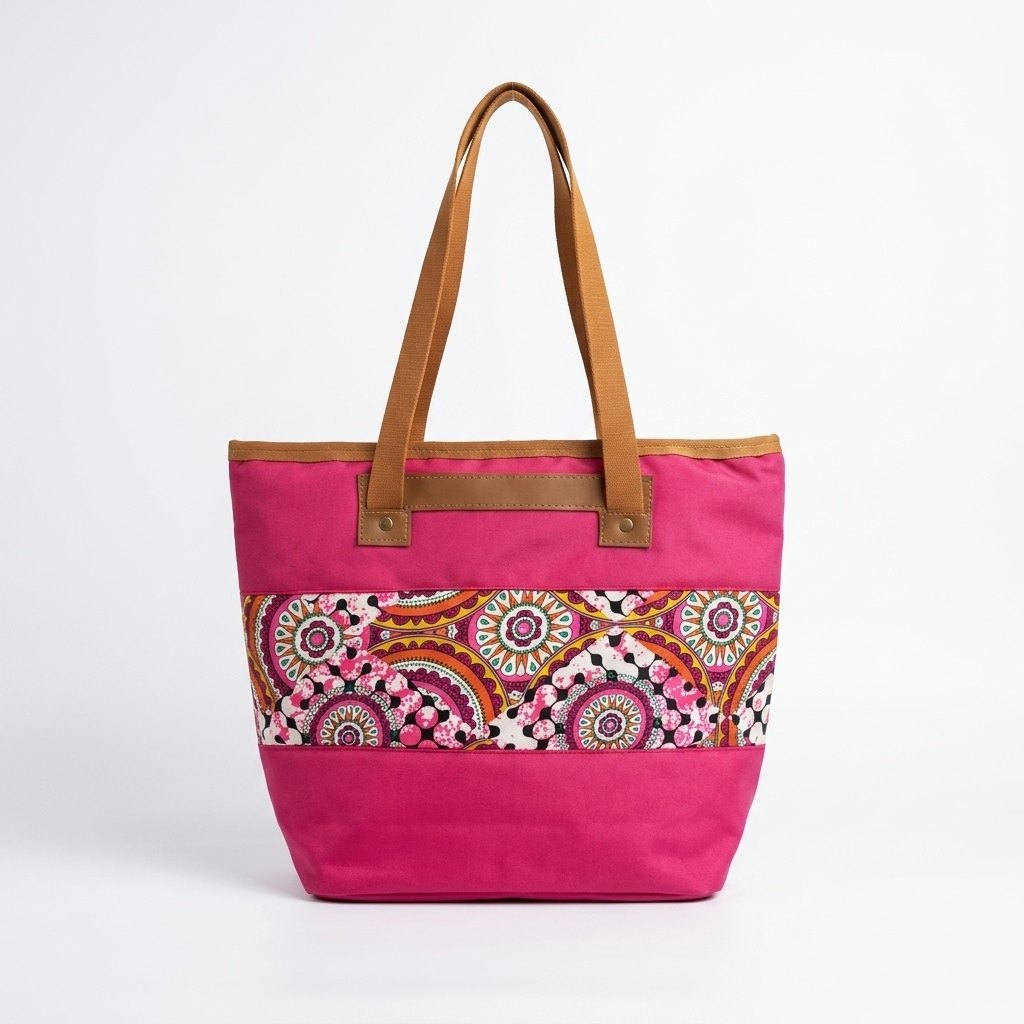 Sunburst Tote — Fuchsia