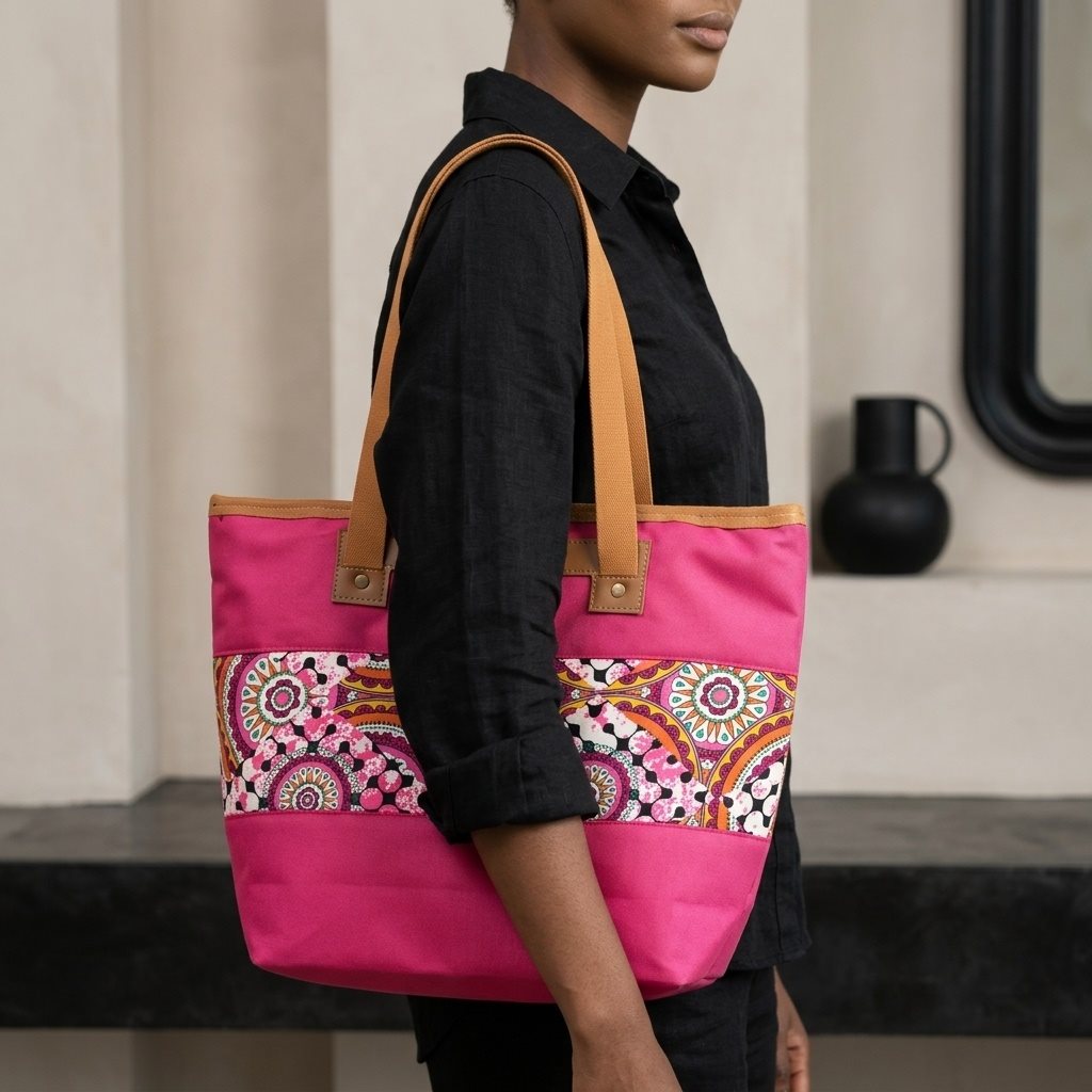 Sunburst Tote — Fuchsia_1