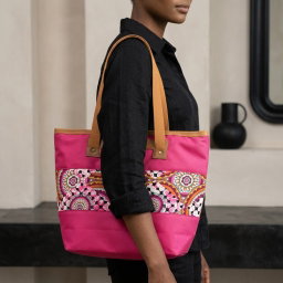 Sunburst Tote — Fuchsia