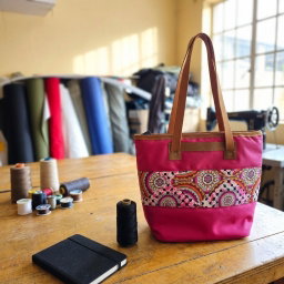 Sunburst Tote — Fuchsia