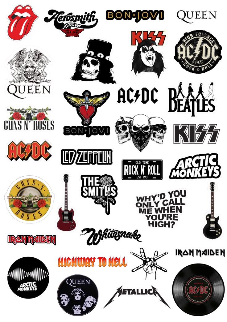 Stickers Rock and roll