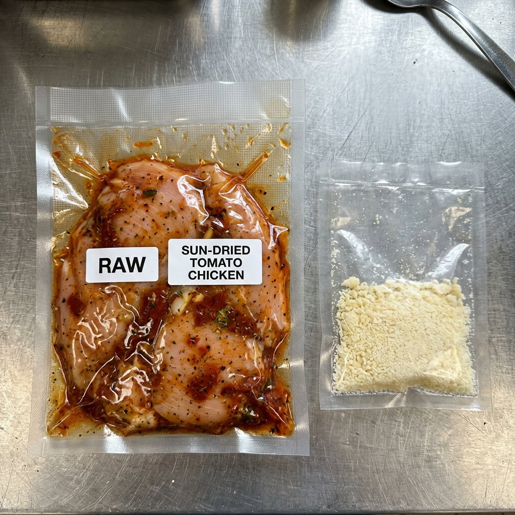 Sundried Tomato Chicken Leg Cubes with Cheese (Raw) (300gm/pkt)