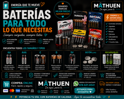     🔋 Baterías