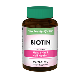 People's Choice Biotin Tablets Hair, Skin & Nail Health 24 Count