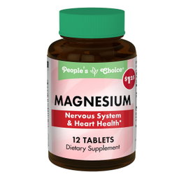 People's Choice Magnesium Dietary Supplement 12 Tablets
