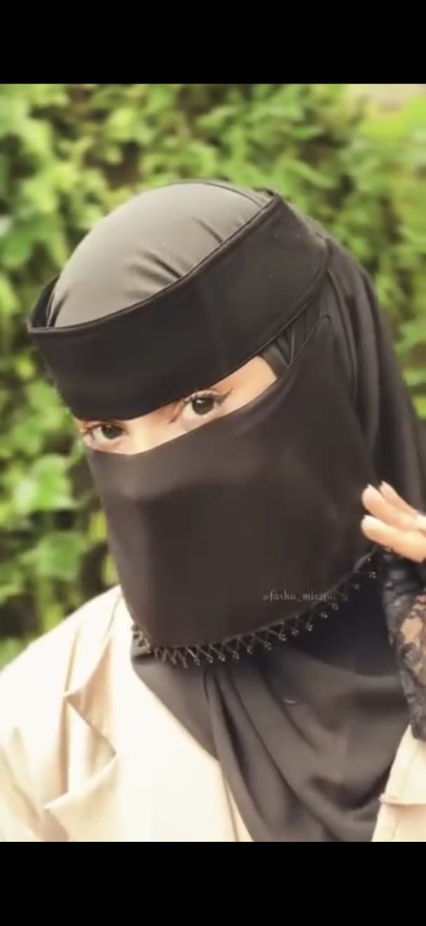 Liara Stone Work  XS Niqab – 5 Inch Length 