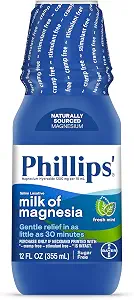 Phillips' Milk of Magnesia Liquid Laxative, Fresh Mint, 12 Fl Oz_0