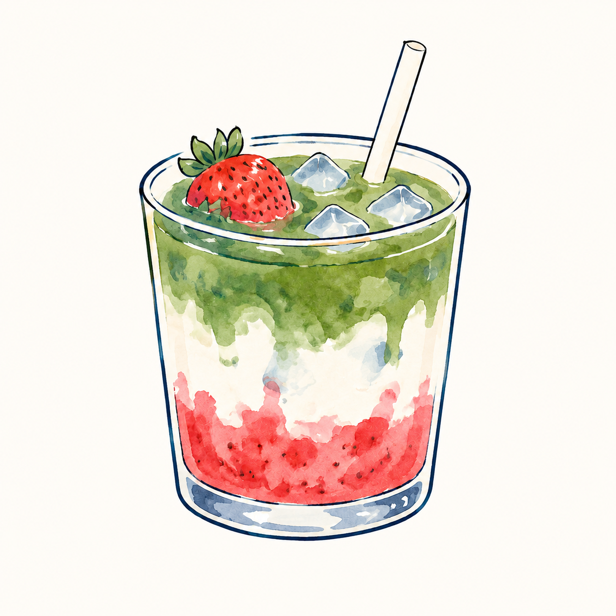Iced Strawberry Matcha Latte_0