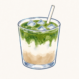 Iced Earl Grey Matcha Latte 