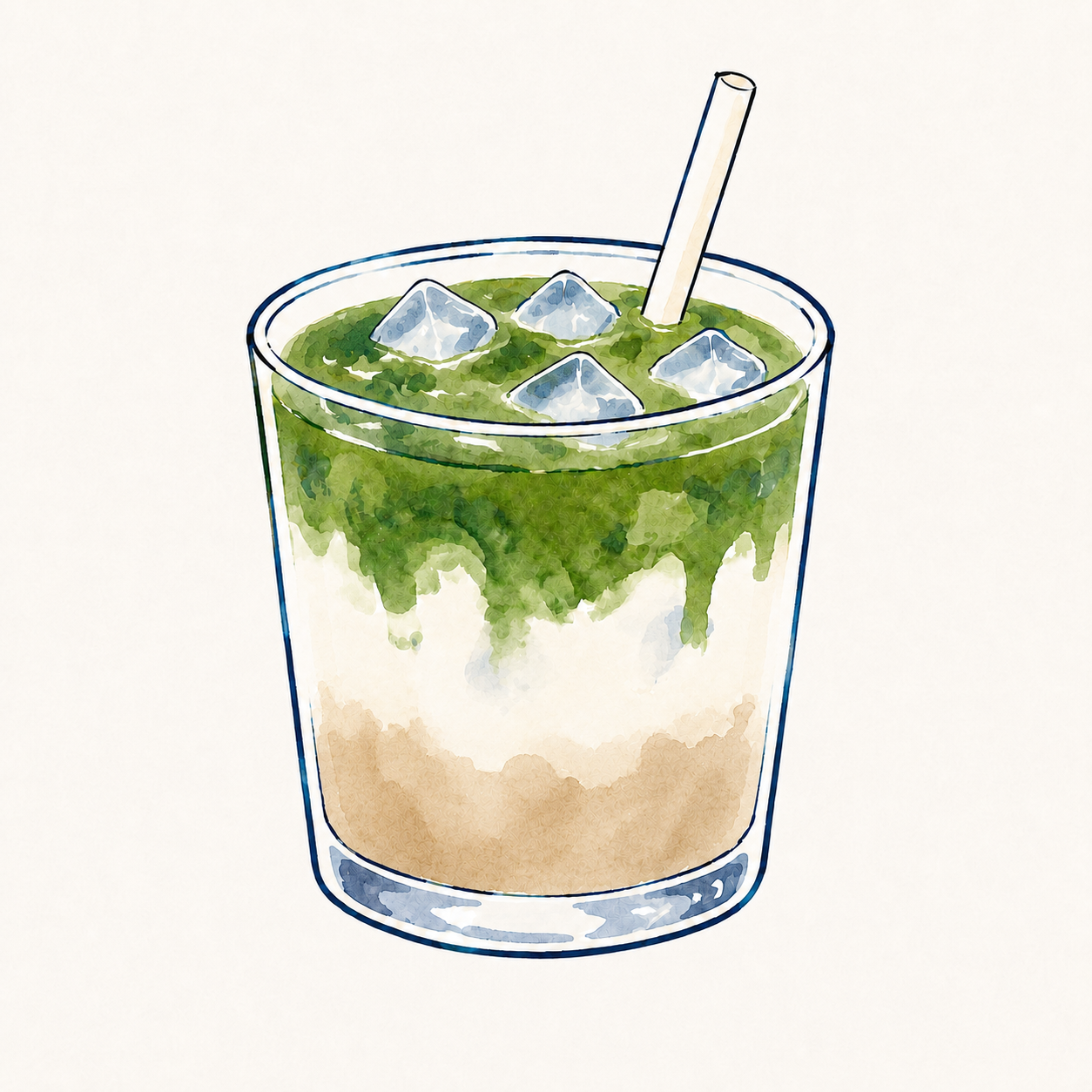 Iced Earl Grey Matcha Latte 