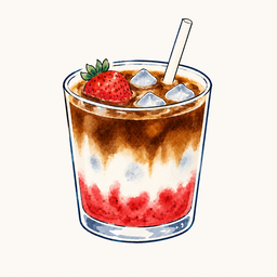Iced Strawberry Coffee