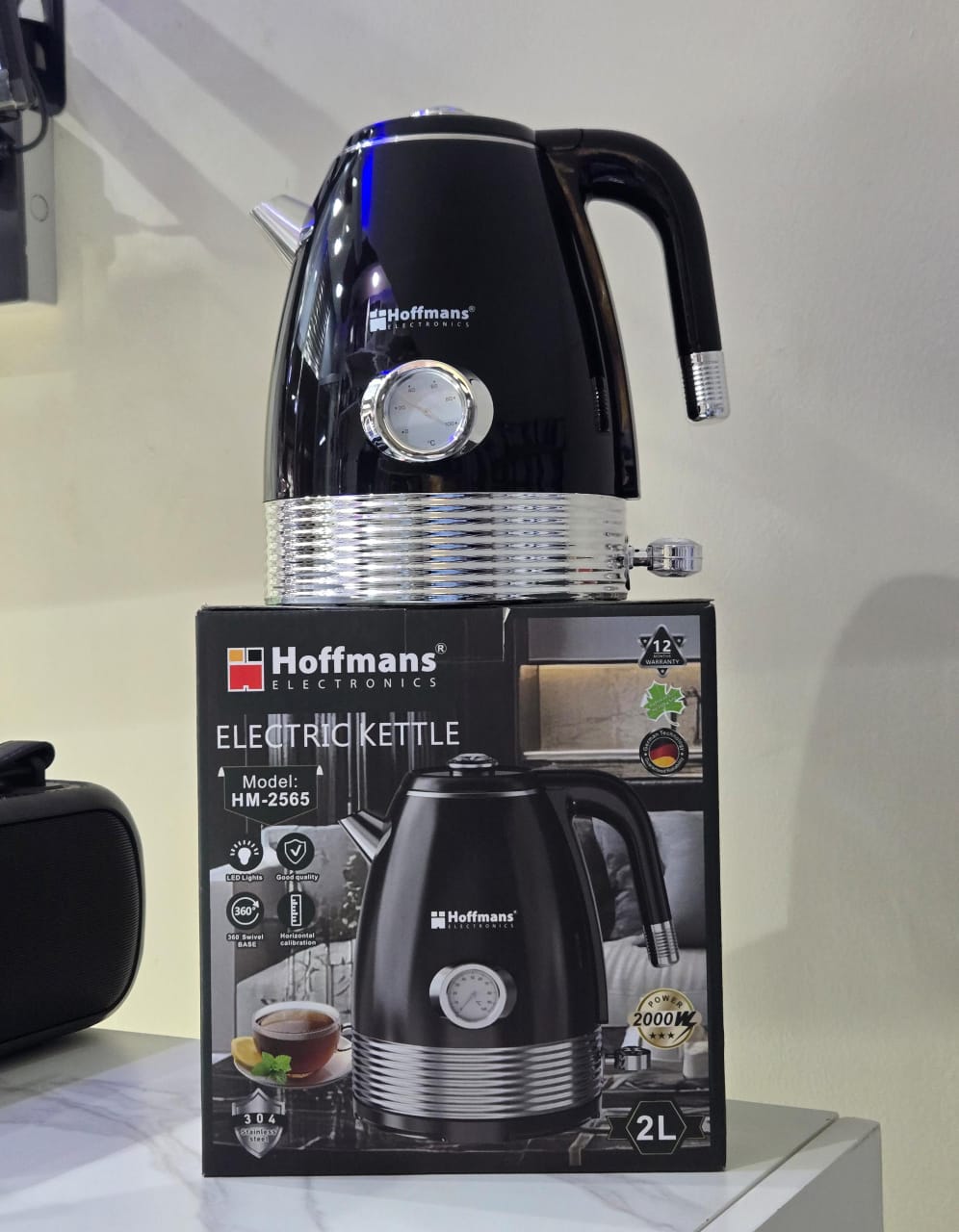 Hoffmans Electric Kettle With Temperature Reader ~ HM - 2565_0