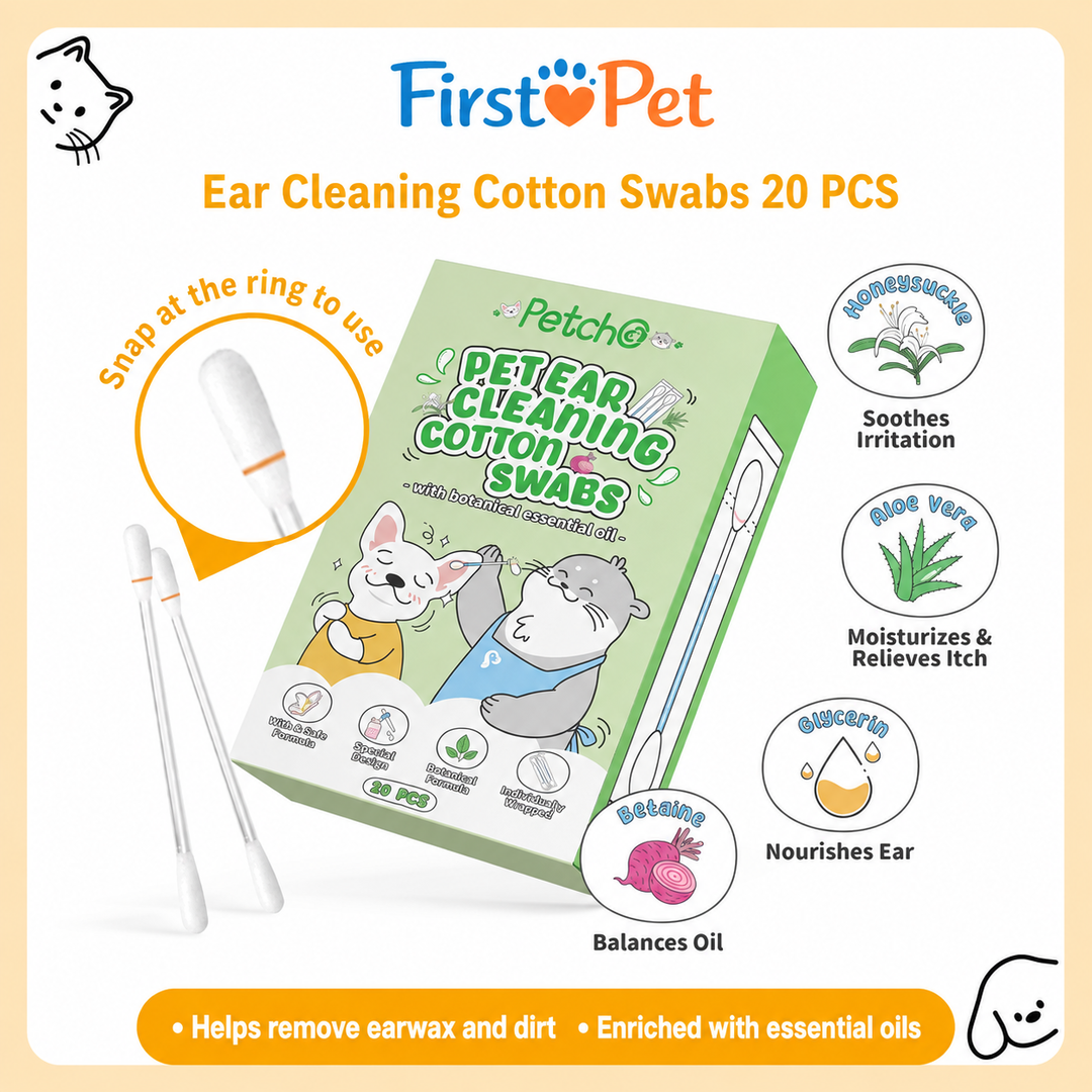 [Pre-order] Pet Ear Cleaning Cotton Swab with Essential Oil 20Pcs