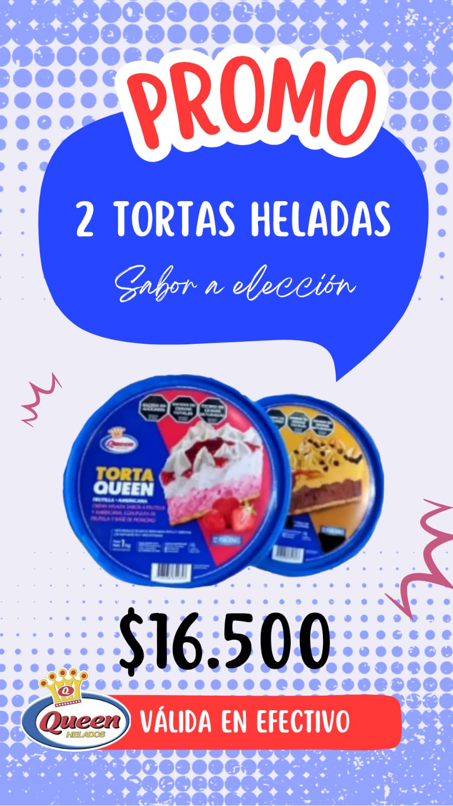 PROMO QUEEN TORTAS x 2