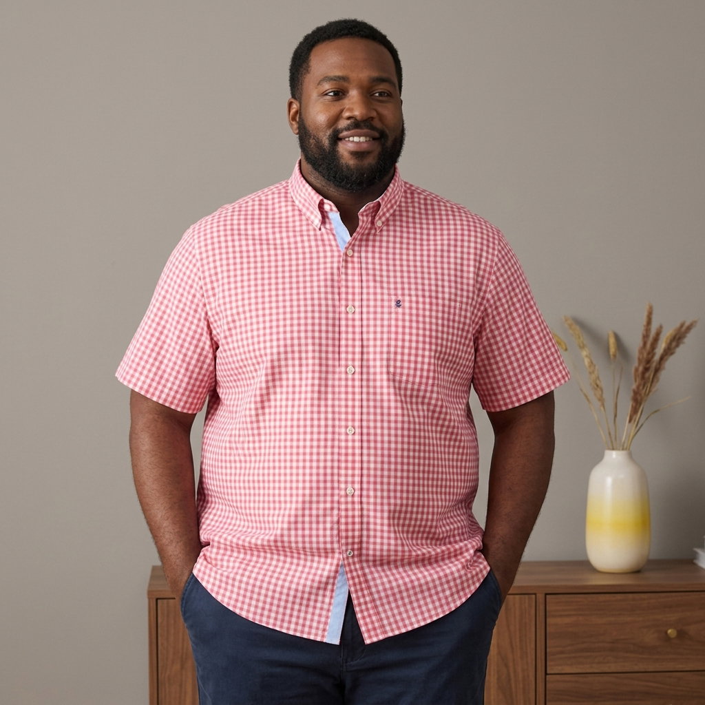 Izod Plus Size Male Shirt L