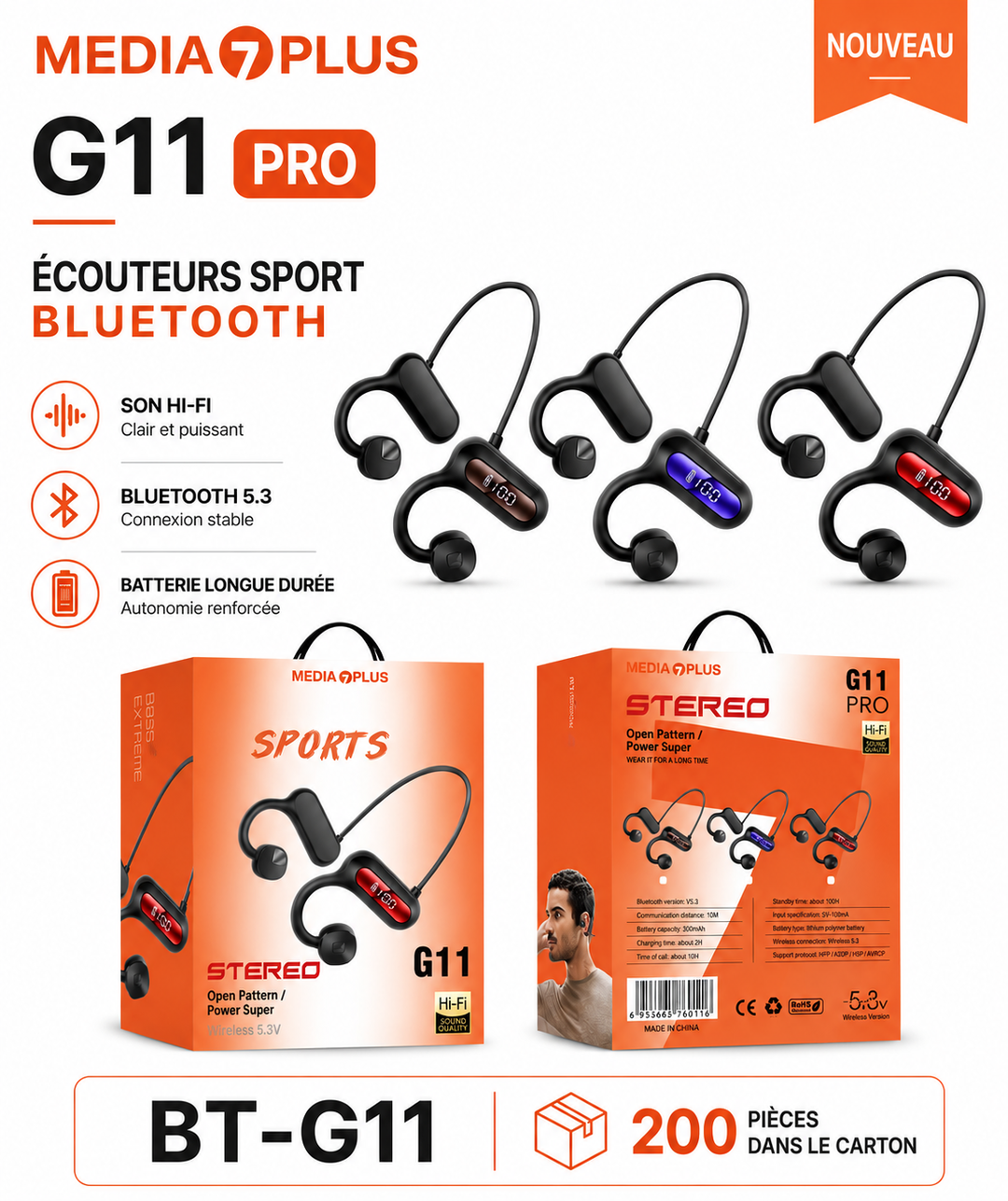 G11 (ecouteur Bluetooth)  