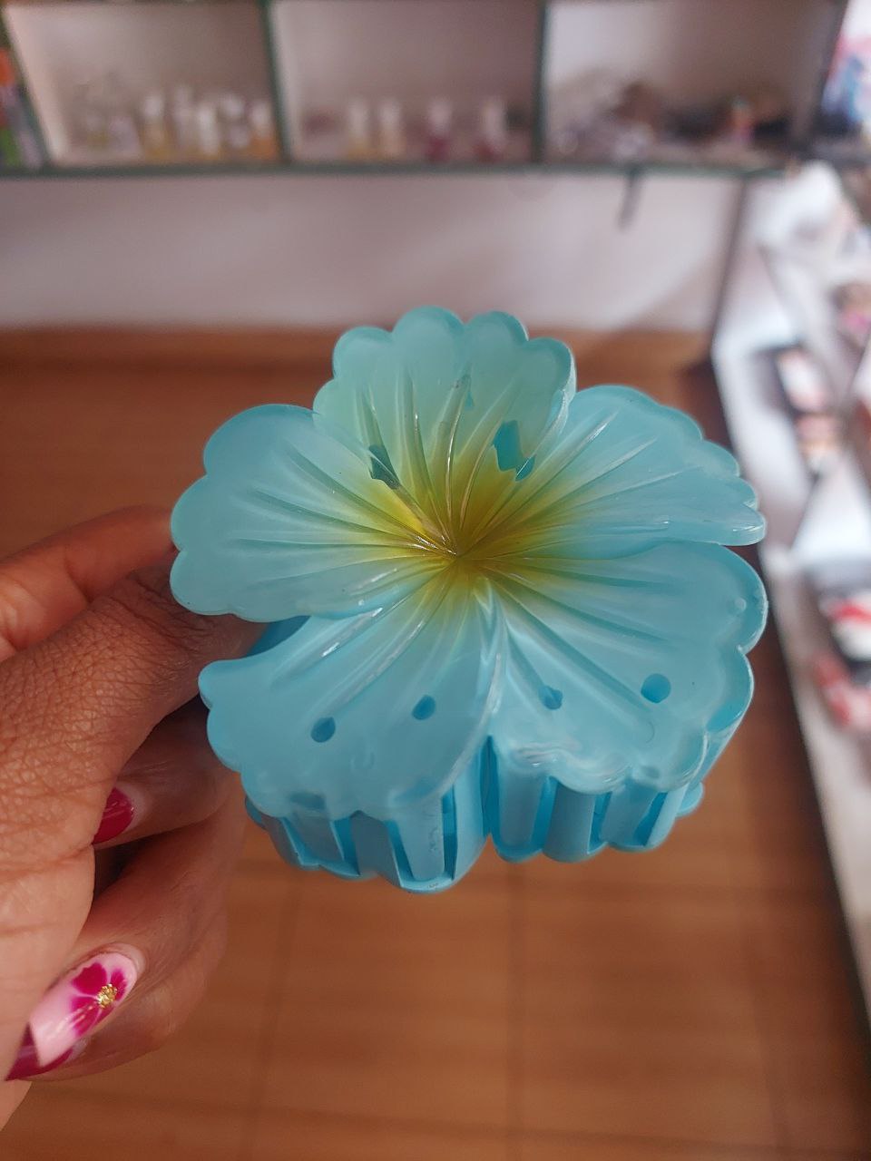 Moana Flower Hair Clips-Light Blue_0