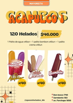 COMBO Acapulco Mix 1 - 120 Helados