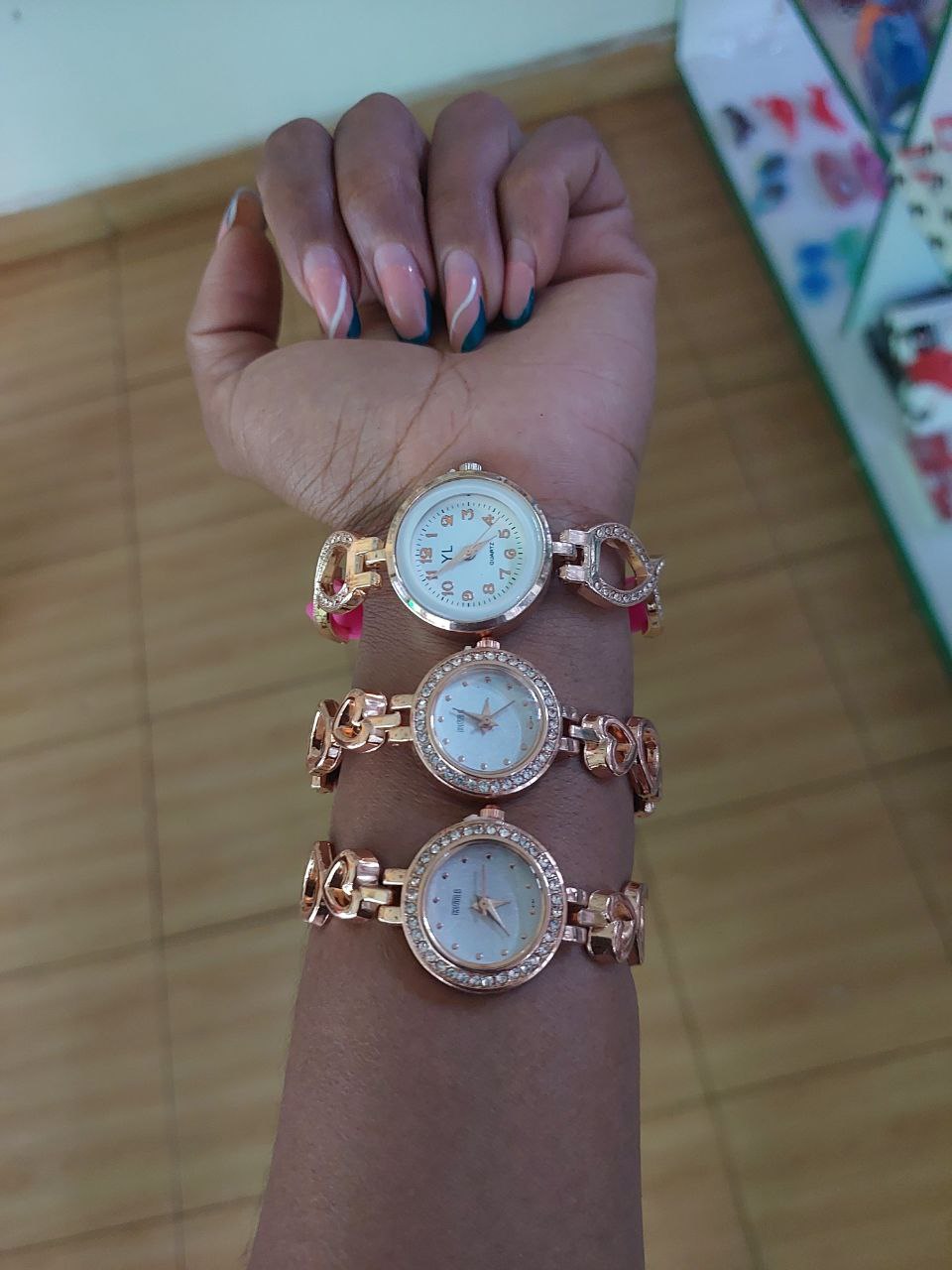 YL Silicon Bracelet Ladies Watch Pink/Blue/Peach