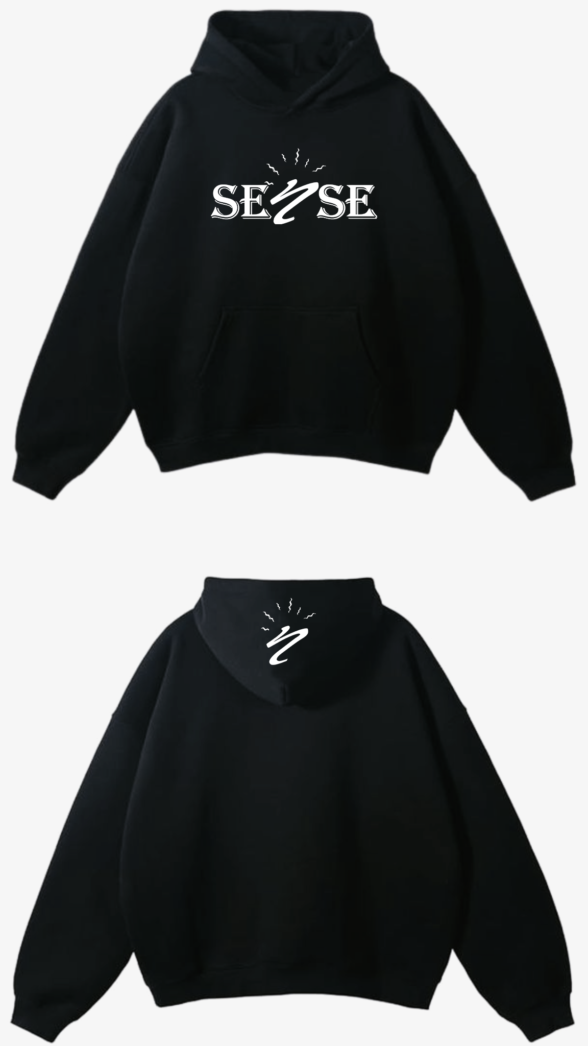 SENSE HOOD BLACK