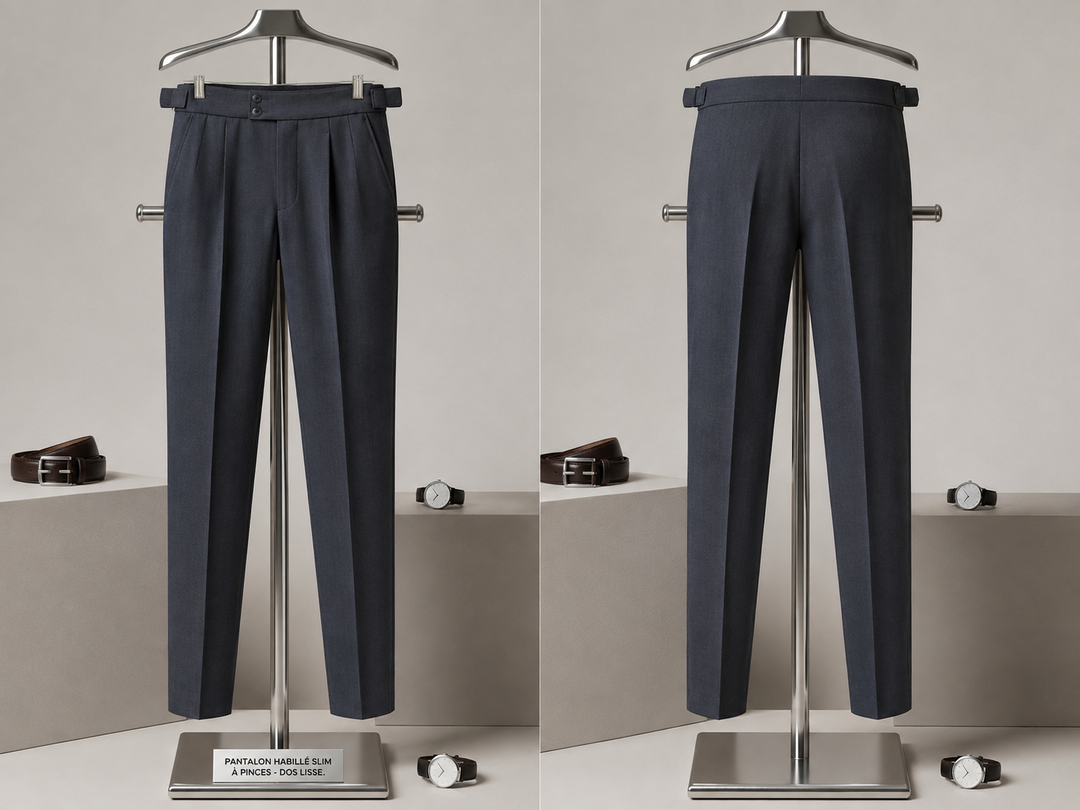 PANTALONS HOMME GRIS  FONCÉ 