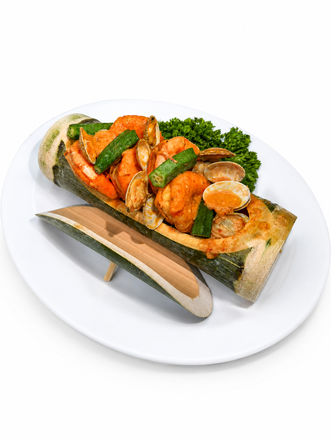 Bamboo Nyonya Prawns_0