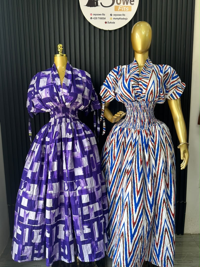Wrap Maxi Dress (Purple Block & Chevron Stripe)_0