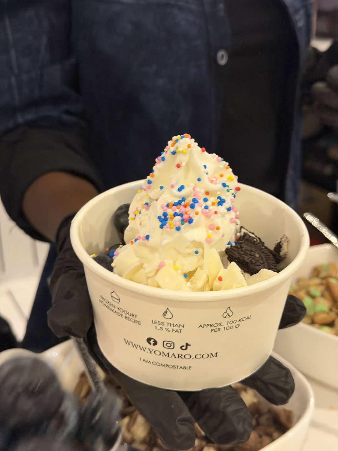 Large frozen yogurt
