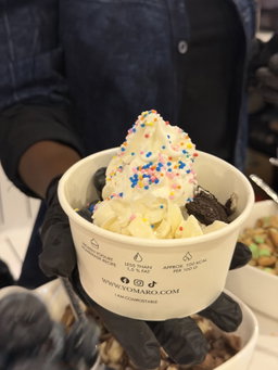 Large frozen yogurt