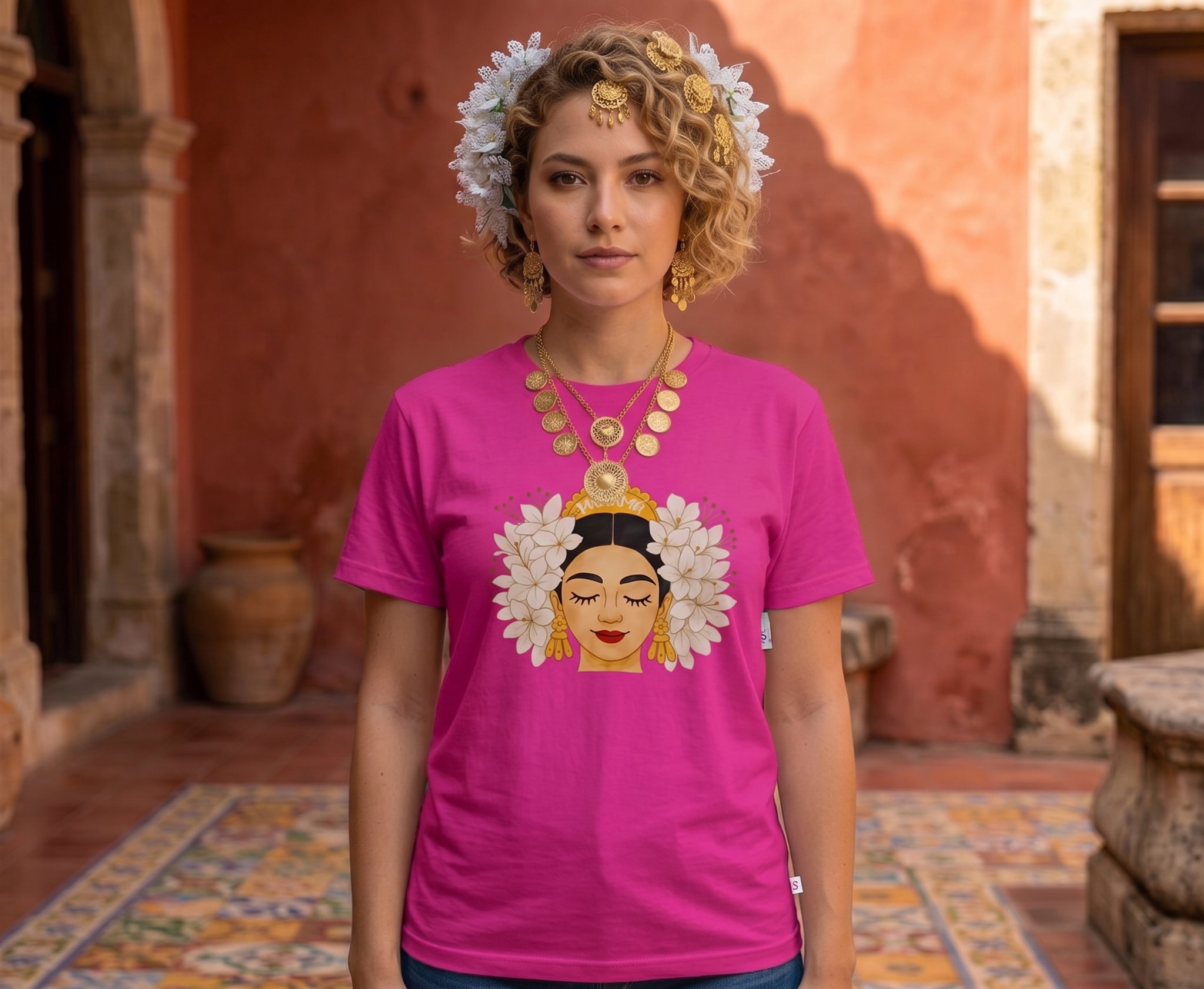 Tshirt rosado para mujer_0