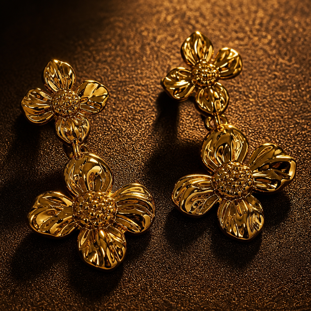 Boucles d'oreilles en acier inoxydable Miki Miki_0