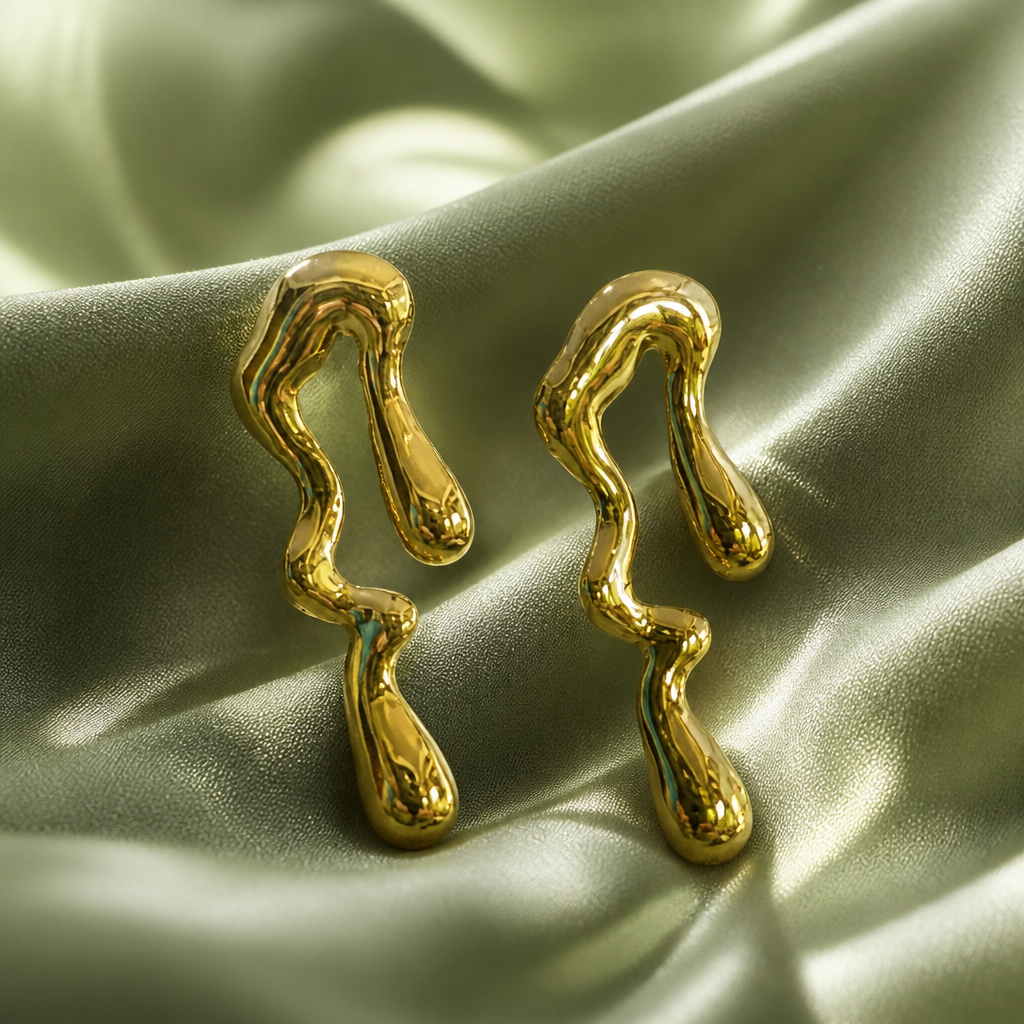Boucles d'oreilles en acier inoxydable Vai_0