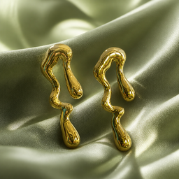 Boucles d'oreilles en acier inoxydable Vai