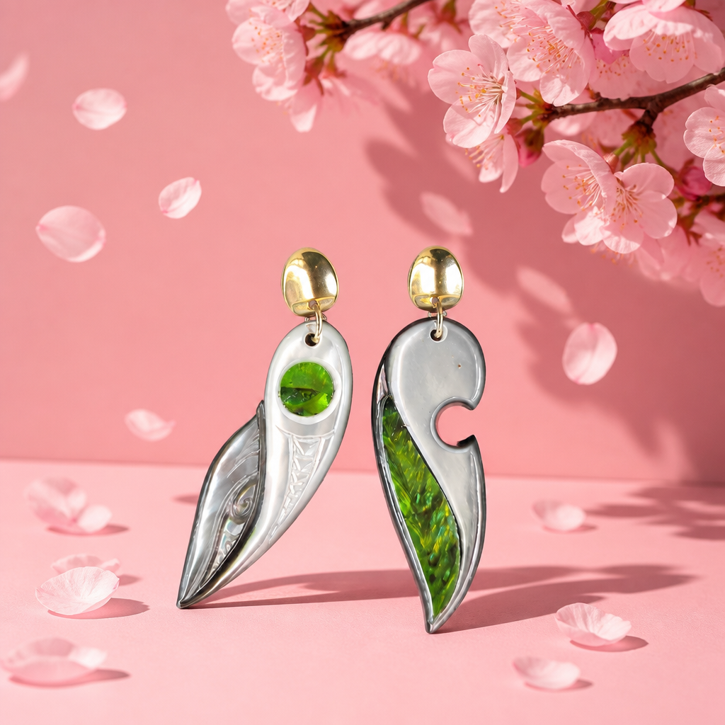 Boucles d'oreilles en nacres