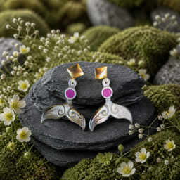 Boucles d'oreilles en nacres