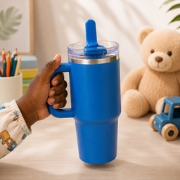 MINI TUMBLER AVEC COUVERCLE ANTI FUITE BLEU