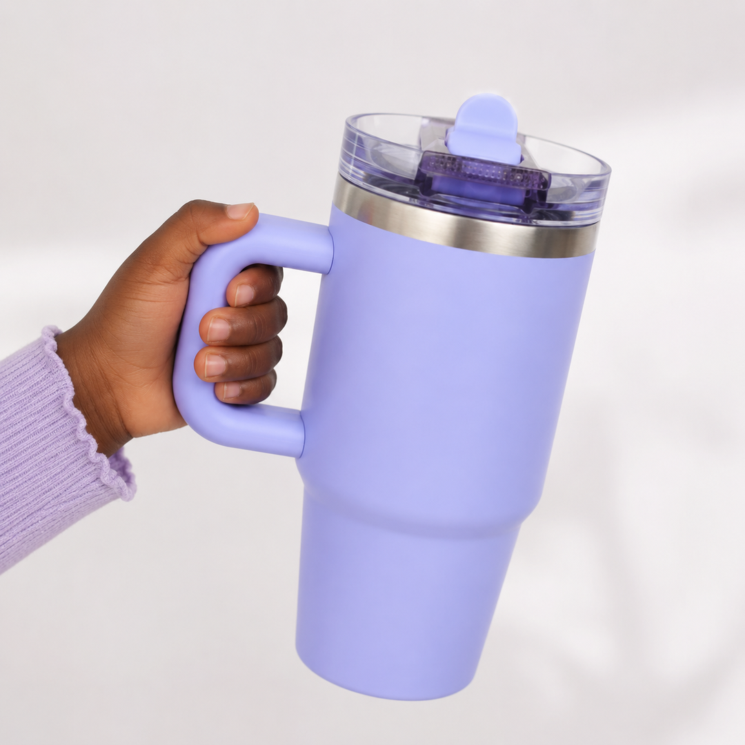 MINI TUMBLER AVEC COUVERCLE ANTI FUITE LAVANDE