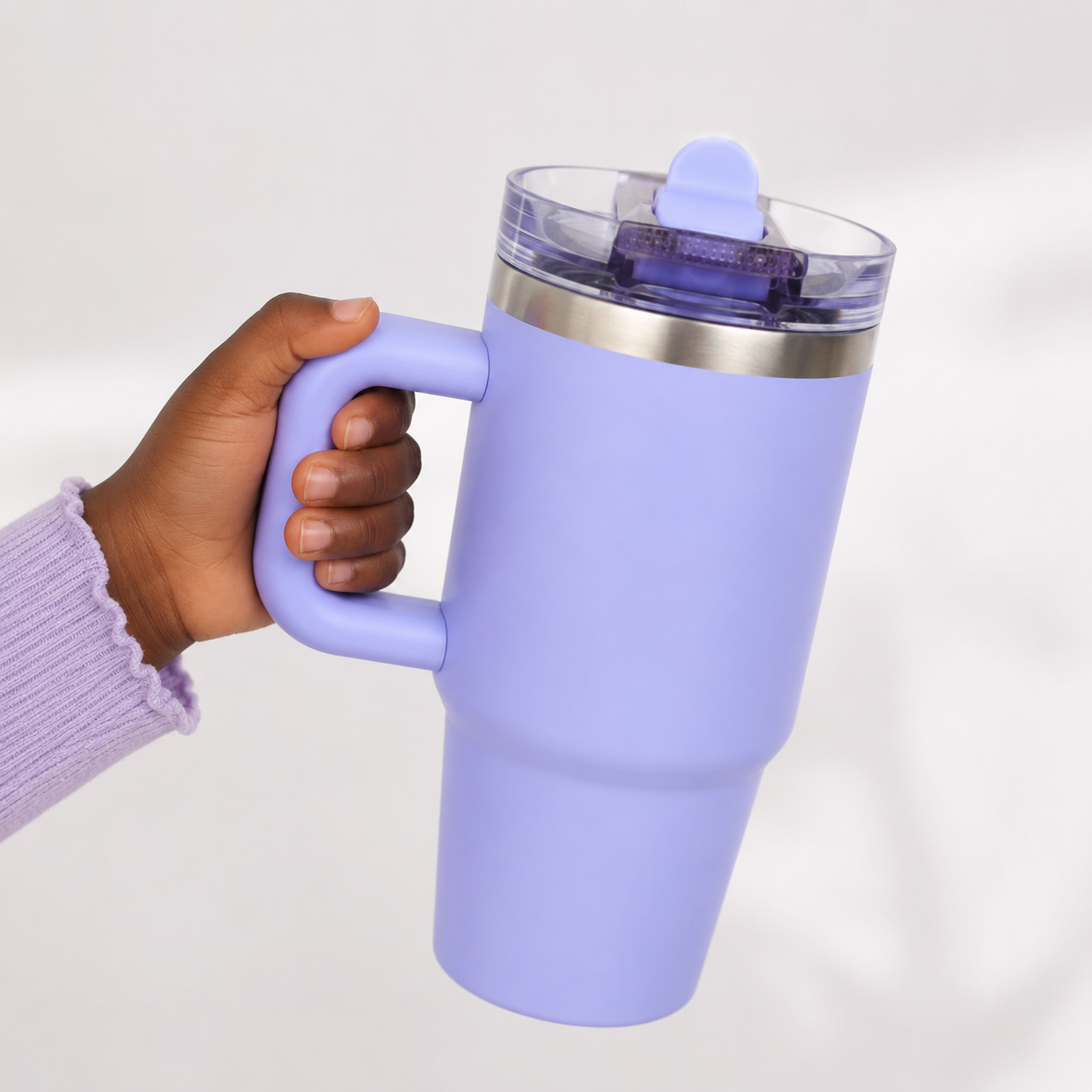 MINI TUMBLER AVEC COUVERCLE ANTI FUITE LAVANDE_0