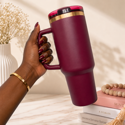 TUMBLER 1.18 LITRE AVEC COUVERCLE ANTI FUITE ROUGE