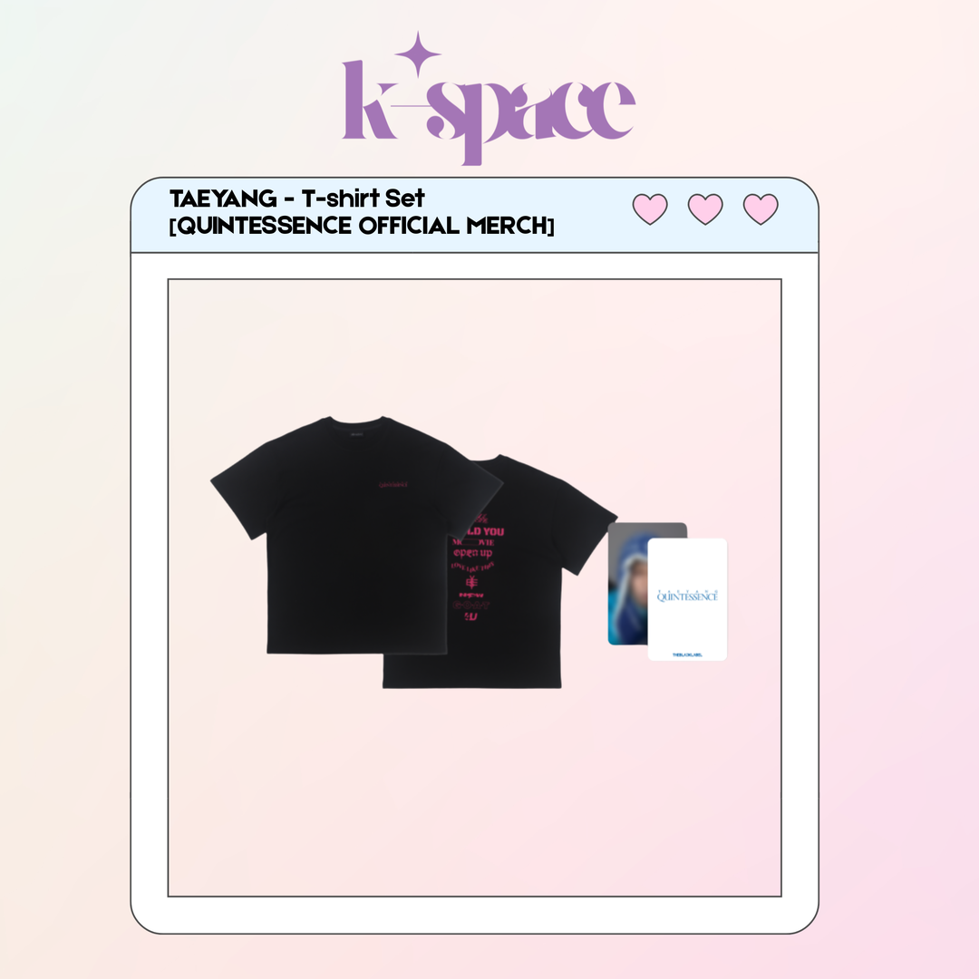 TAEYANG - T-shirt Set [QUINTESSENCE OFFICIAL MERCH]