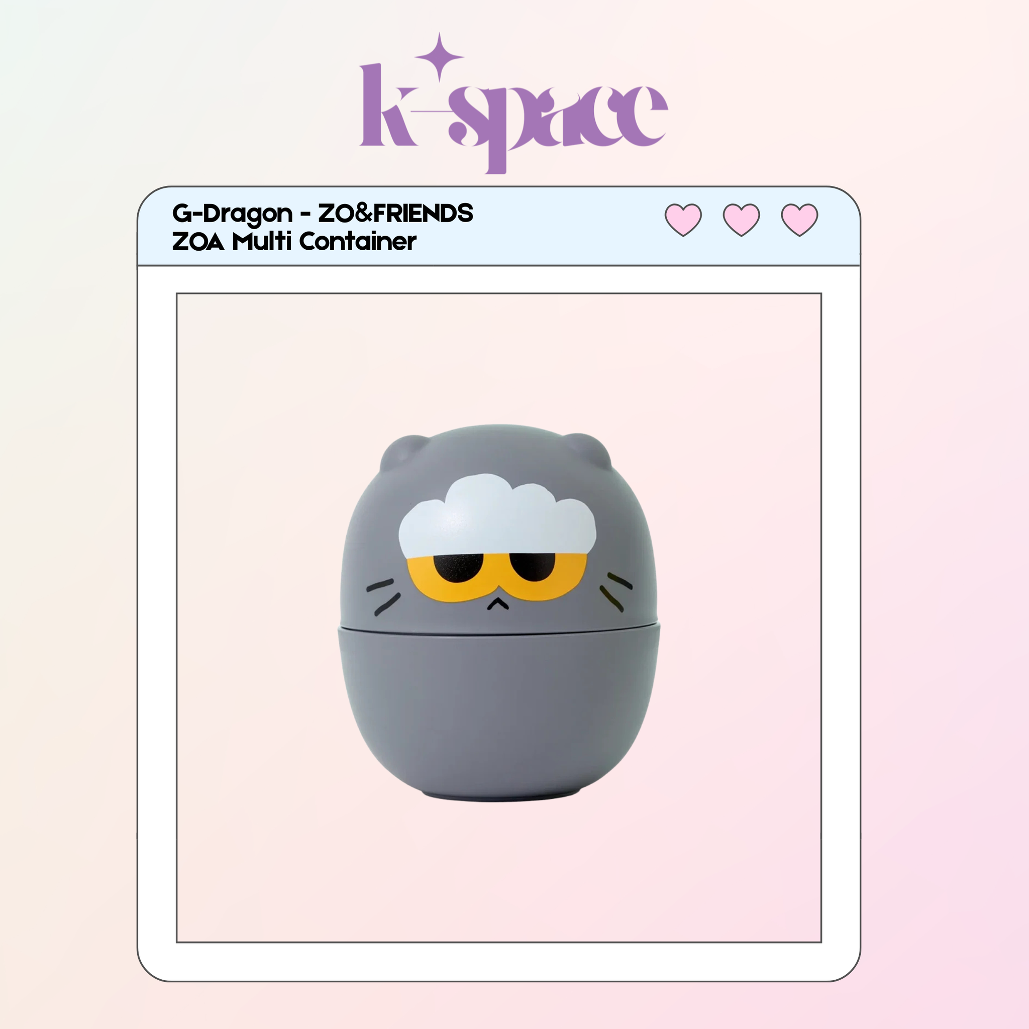 G-Dragon - ZO&FRIENDS  ZOA Multi Container_0