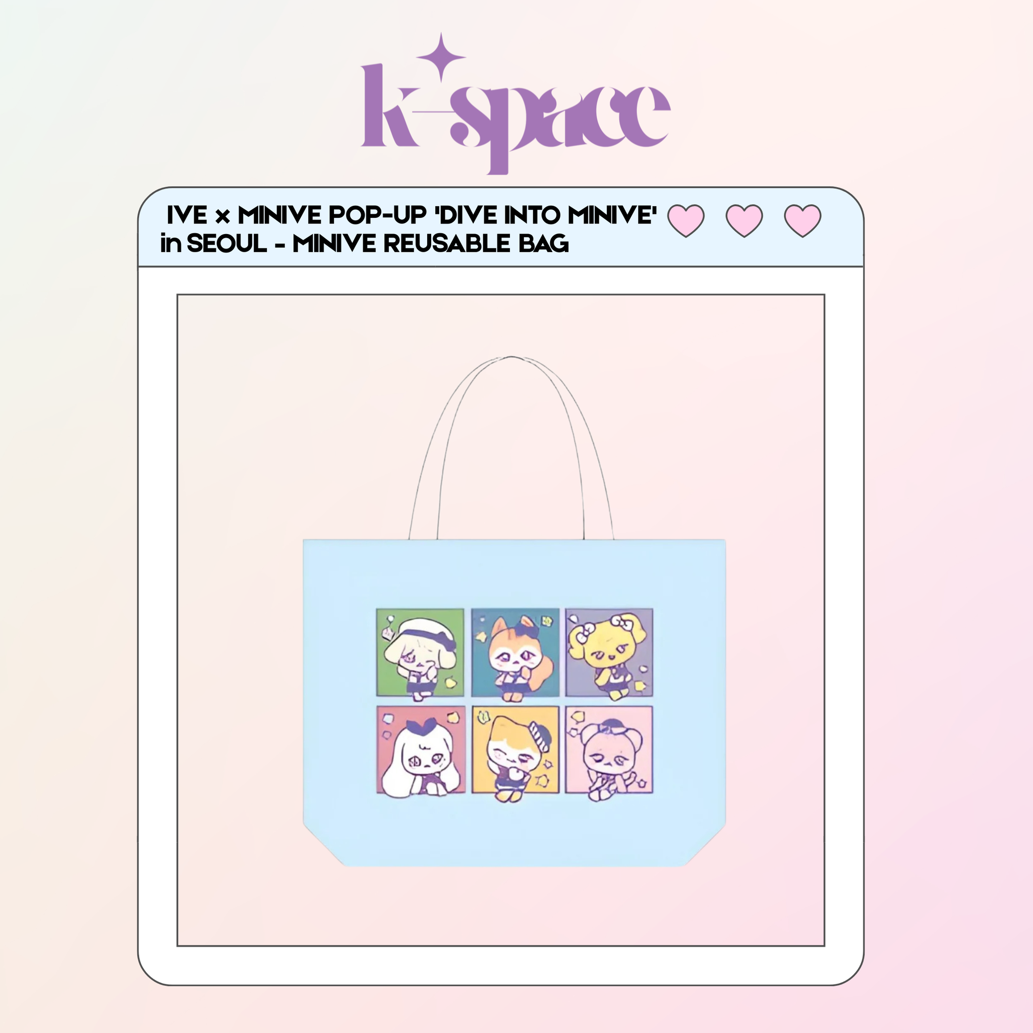 IVE x MINIVE POP-UP 'DIVE INTO MINIVE' in SEOUL – MINIVE REUSABLE BAG_0