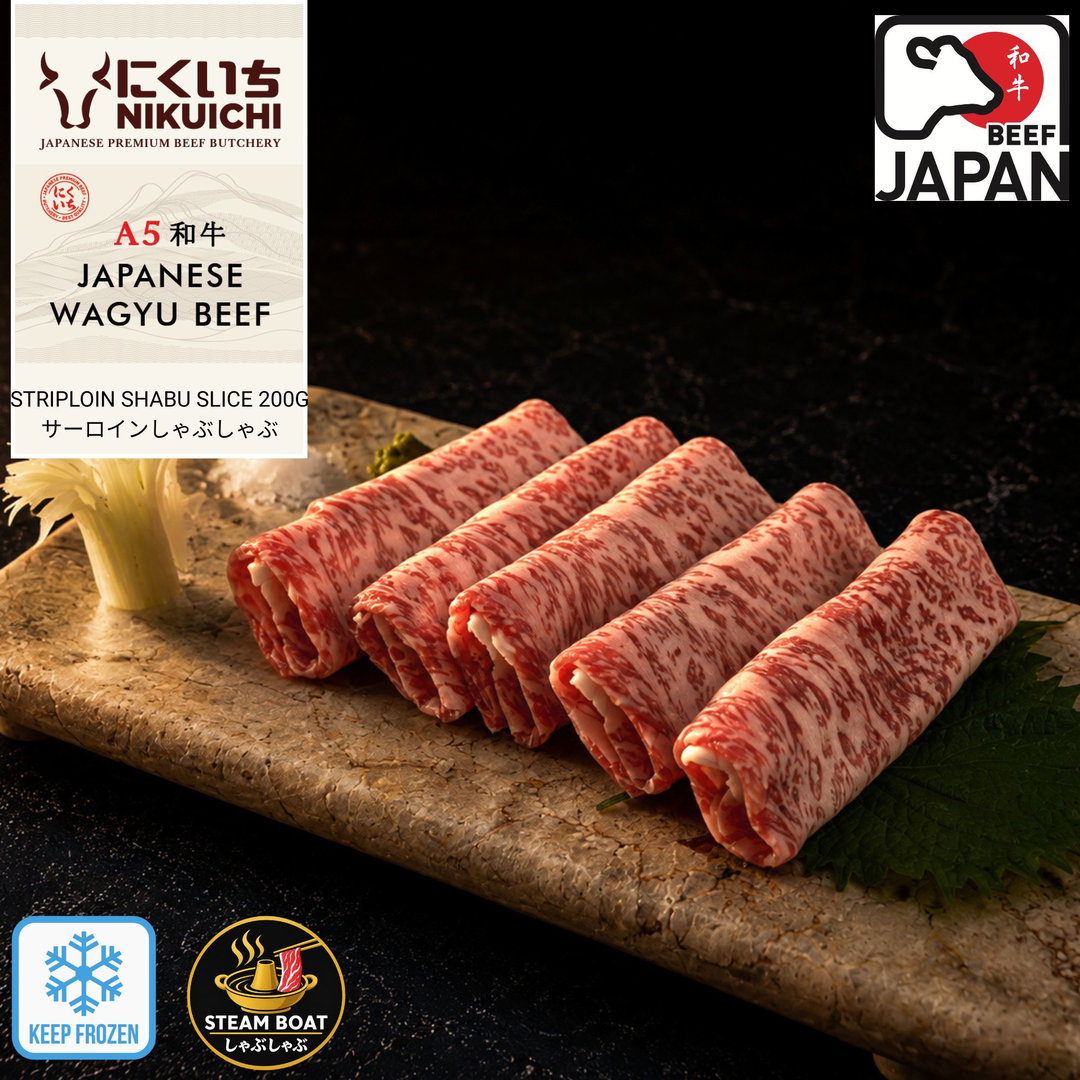 NIKUICHI A5 Wagyu Beef Striploin Shabu Slice 200G