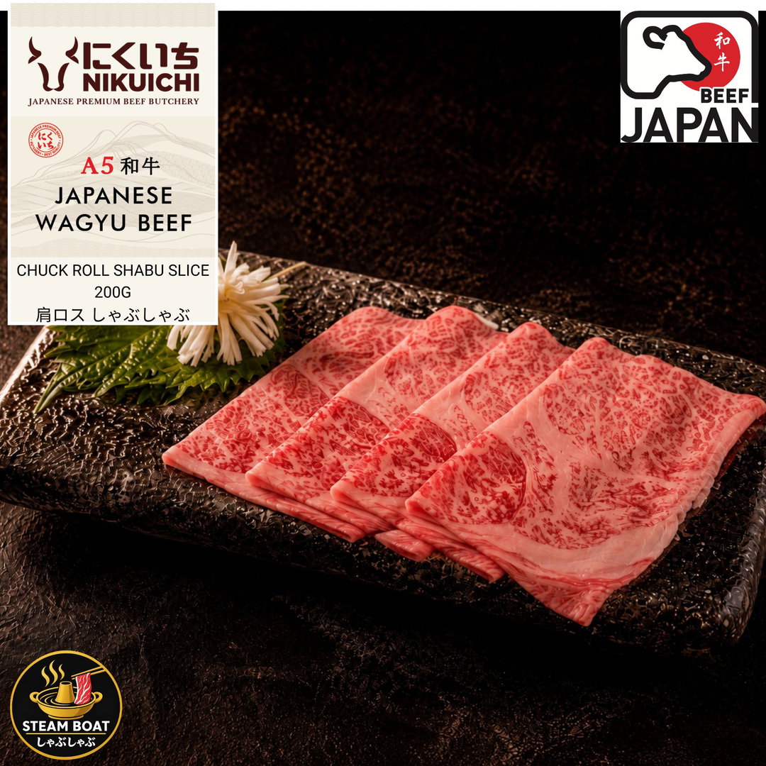 NIKUICHI A5 Wagyu Beef Chuck Roll Shabu Slice 200G