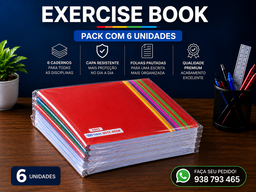 Embalagem  - 6 cadernos (Sem Legenda)