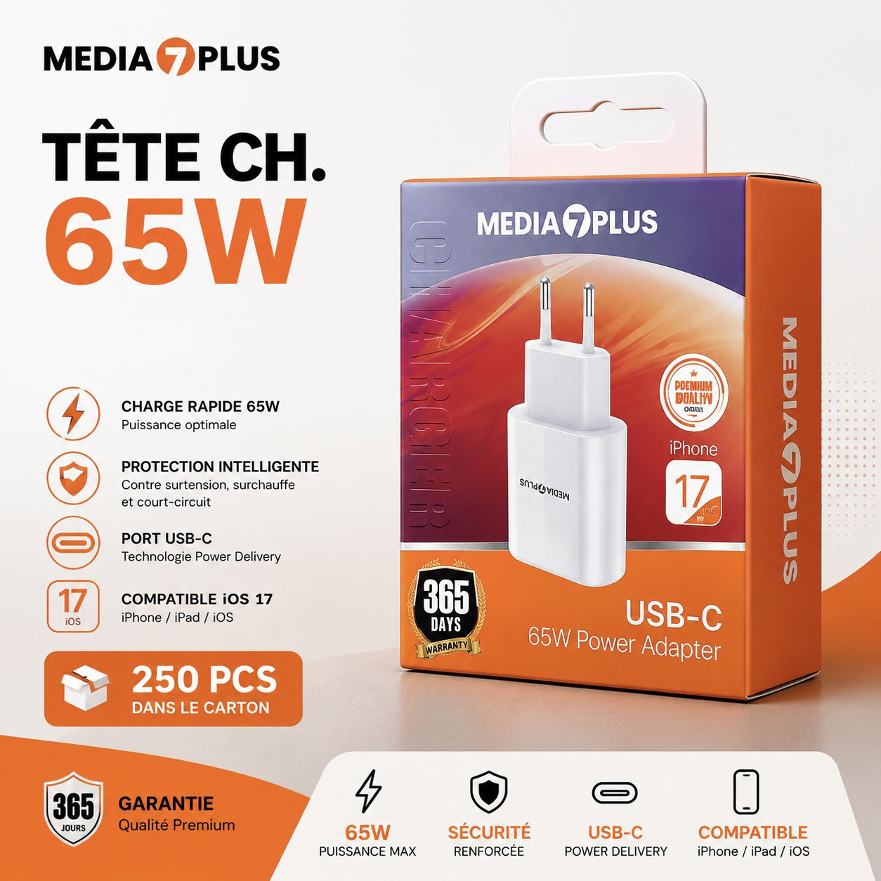 65W Power adapter (tete chargeur)_0