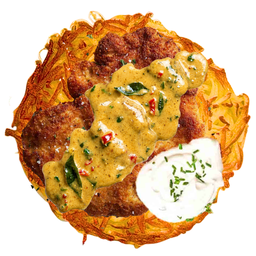 Salted Egg Chick Rösti