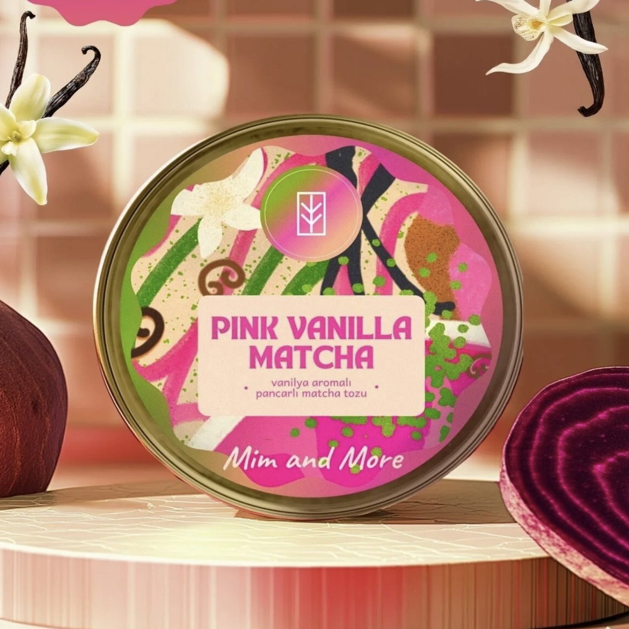 Mim & More Pink Vanilla Matcha 25g