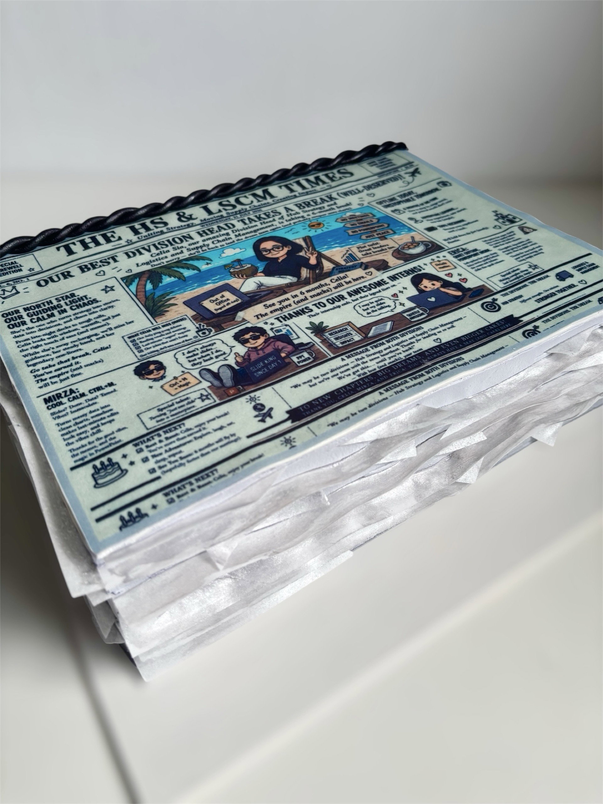 3D Binded Documents Cake_0