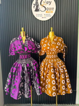 Magenta XO Print Fit & Flare Dress & Mustard Floral Fit & Flare Dress
